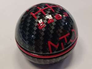 Pomello Mito Carbon-look 5 marce rosso