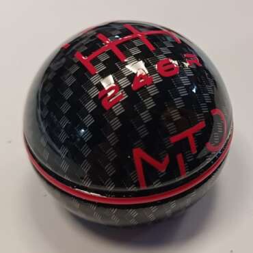 Pomello Mito Carbon-look 5 marce rosso